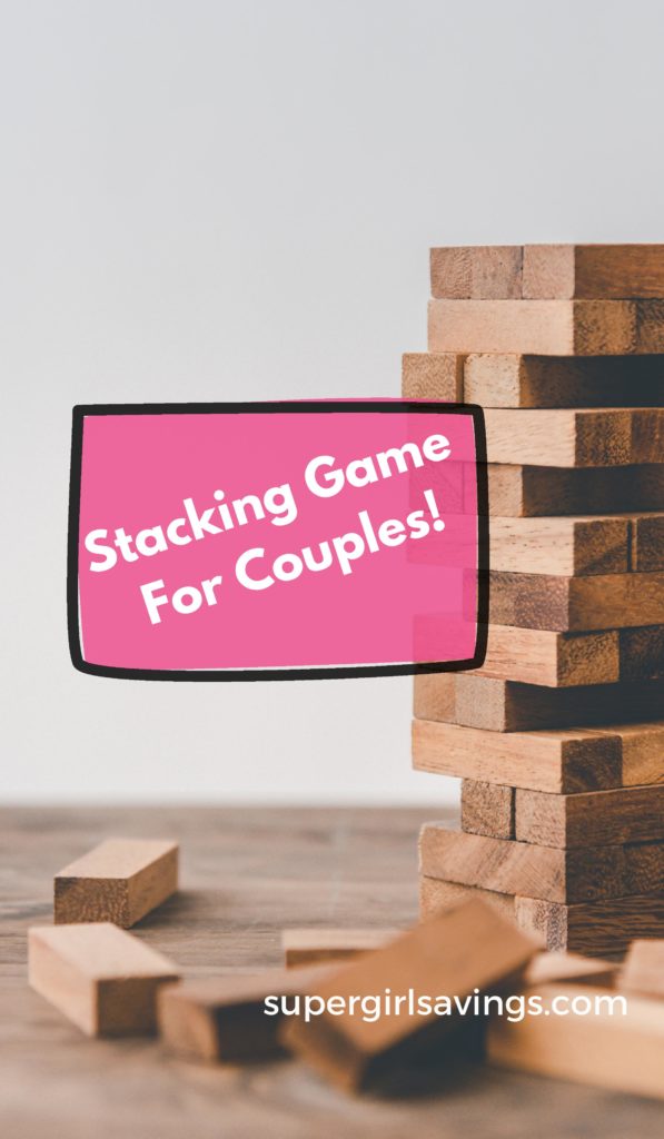 Couple wooden stacking game